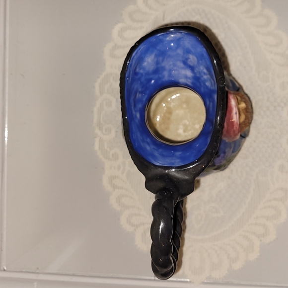 Vintage Hand Painted Pitcher Man & Grapes - Picture 10 of 16